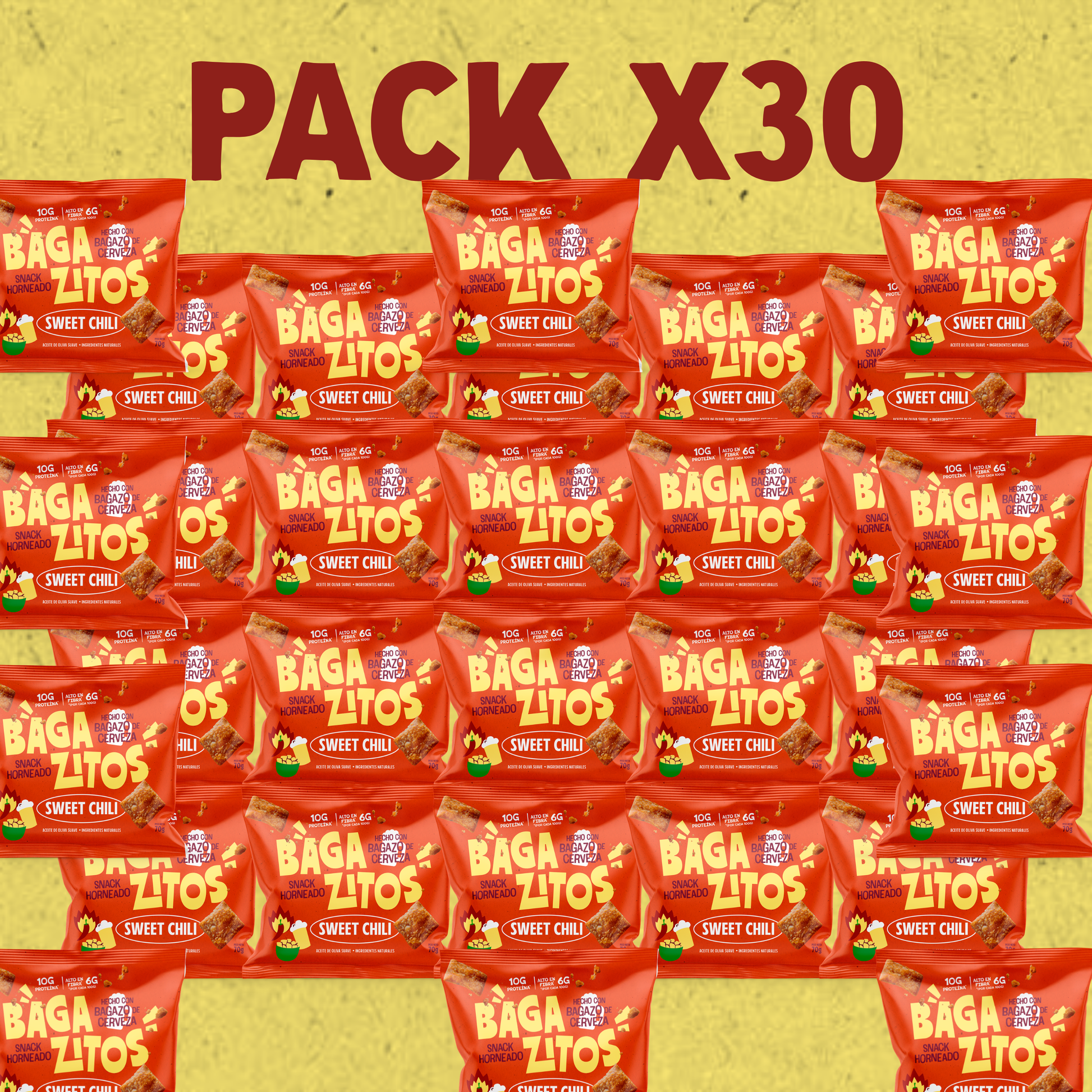 Bagazitos - Sweet Chili 70g - PACK 10